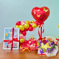 Blossoms & Balloons Birthday Delight Hamper